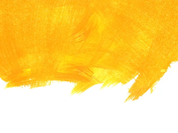 Elegantní Žlutá Akvarel Tahy Štětcem Design Pozadí Vektor — Stockový vektor
