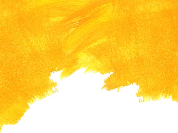 Yellow Watercolor Decorative Brush Stroke Design Background Vector — 스톡 벡터