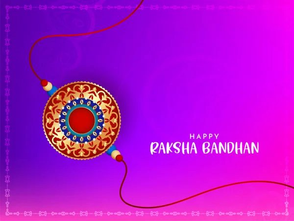 Happy Raksha Bandhan Náboženský Festival Krásný Pozadí Vektor — Stockový vektor