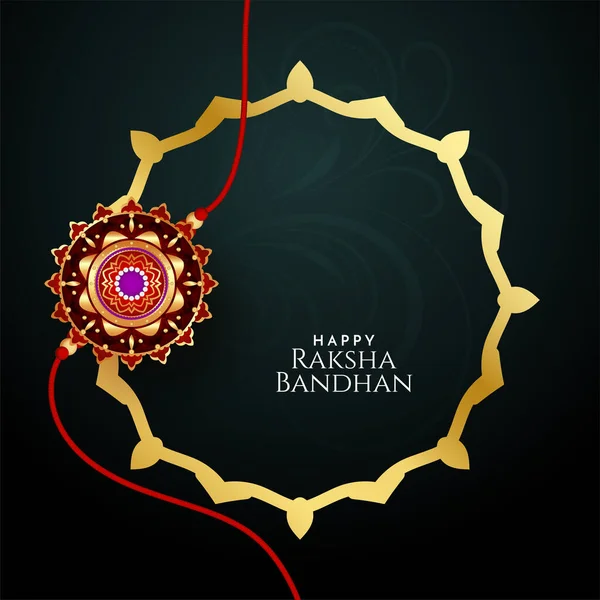 Happy Raksha Bandhan Hinduistický Festival Stylový Pozadí Design Vektor — Stockový vektor
