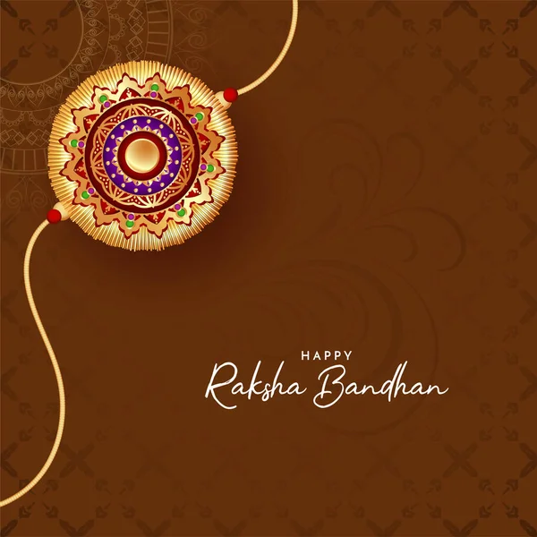Happy Raksha Bandhan Traditional Hindu Festival Background Vector — Διανυσματικό Αρχείο