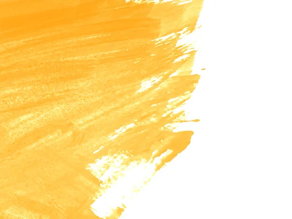 Yellow Color Brush Stroke Watercolor Pastel Elegant Background Vector — Stock Vector