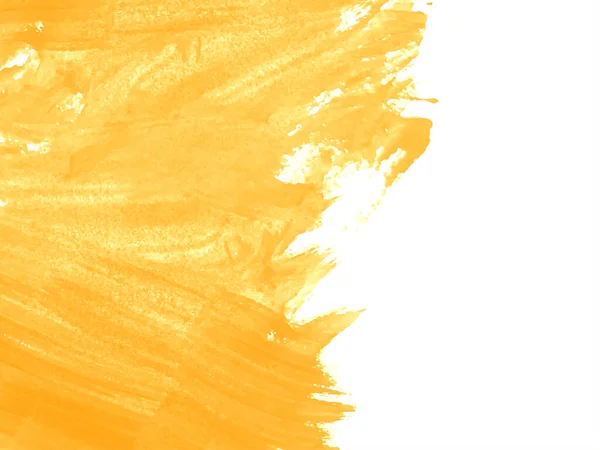Yellow Watercolor Brush Stroke Style Texture Background Vector — Wektor stockowy