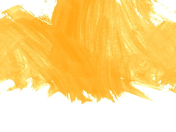 Yellow Watercolor Brush Stroke Style Texture Background Vector — стоковый вектор