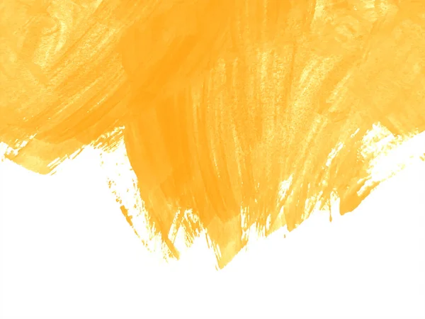 Gelbe Farbe Pinselstrich Aquarell Pastell Eleganten Hintergrund Vektor — Stockvektor