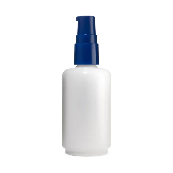 Pumpenglas Vorhanden Kosmetische Serumflasche Für Das Gesicht Mockup Von Hautpflegeprodukten — Stockvektor
