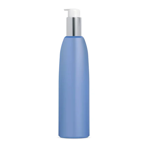 Butelka Pompy Pojemnik Kosmetyki Odizolowany Opakowanie Twarzowe Bez Opakowania Oczyszczający — Wektor stockowy