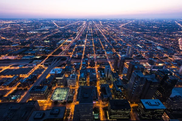 Blick vom Chicago Wolkenkratzer — Stockfoto