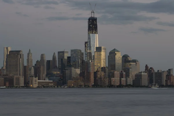 World trade center, new york city på stan — Stockfoto