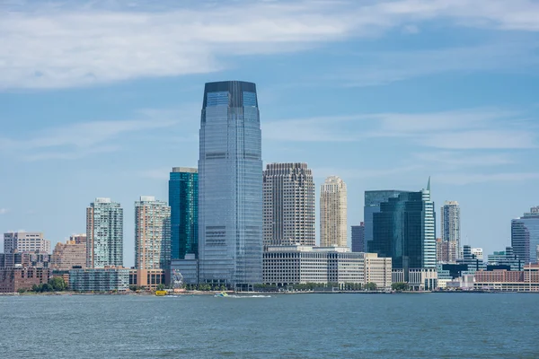 Pohled na krajinu new jersey od trajektu staten island — Stock fotografie