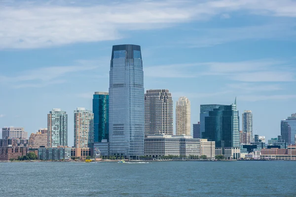 Landscape view of New Jersey from Staten Island Ferry Stock Image
