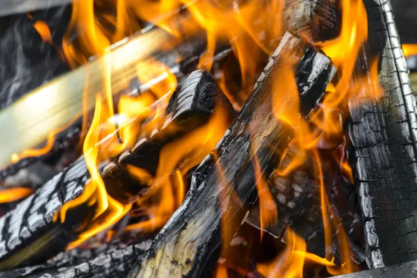 Closeup image of bonfire — Stock Photo, Image