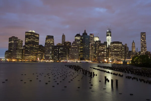 Vacker natt i new york city — Stockfoto