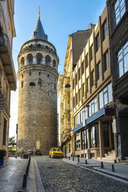 sabah, istanbul galata Kulesi üzerinde güzel manzara