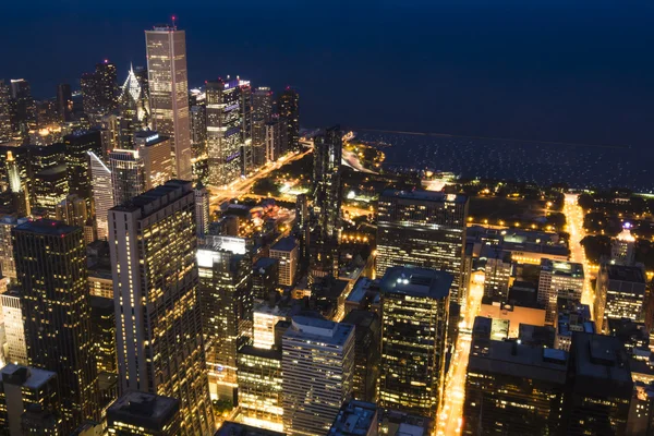 Noche Chicago — Foto de Stock