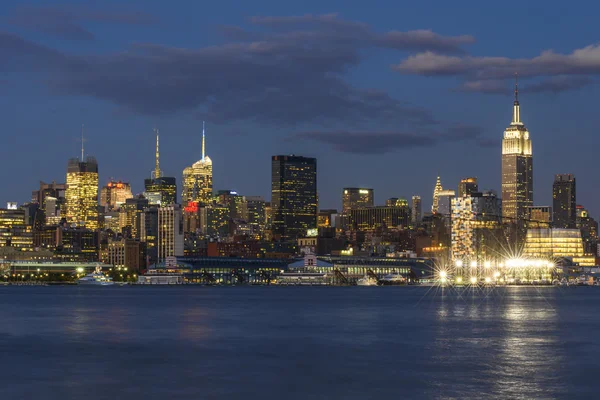 Natt New York stad — Stockfoto