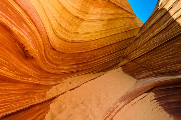 Imagen abstracta de Arizona Wave - Famosa formación de rocas en el desierto — Foto de Stock