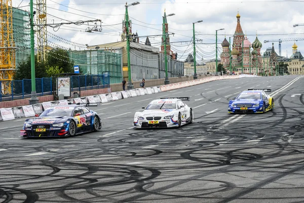 DTM závodní série v Moskvě city racing — Stock fotografie