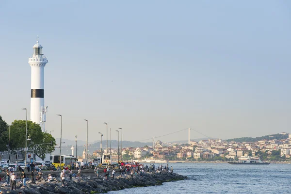 Landschaft Blick auf Böschung in Istanbul, Türkei — Stockfoto