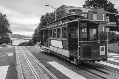San Francisco 'da kablolu araba.