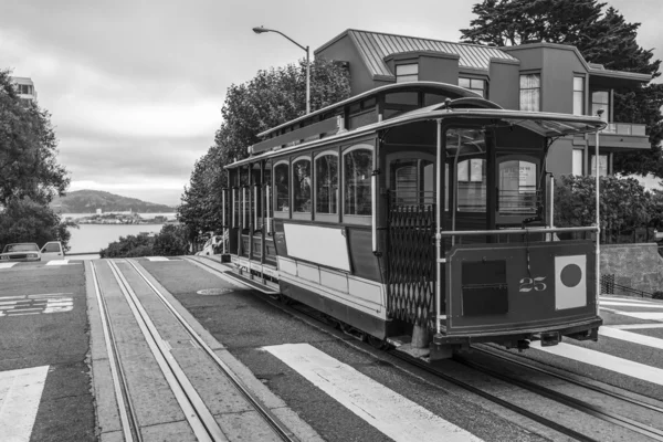 Kolejka linowa w San Francisco — Zdjęcie stockowe