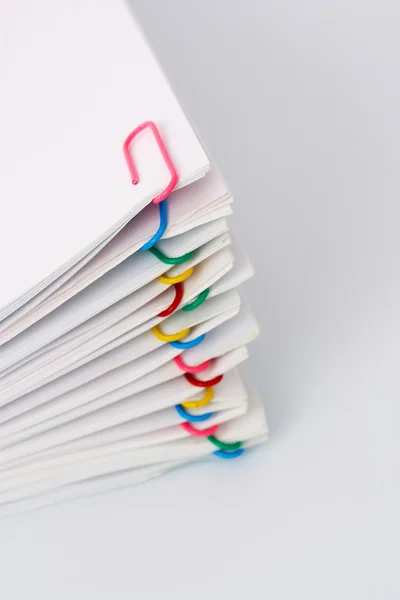 Colorful paperclips — Stock Photo, Image