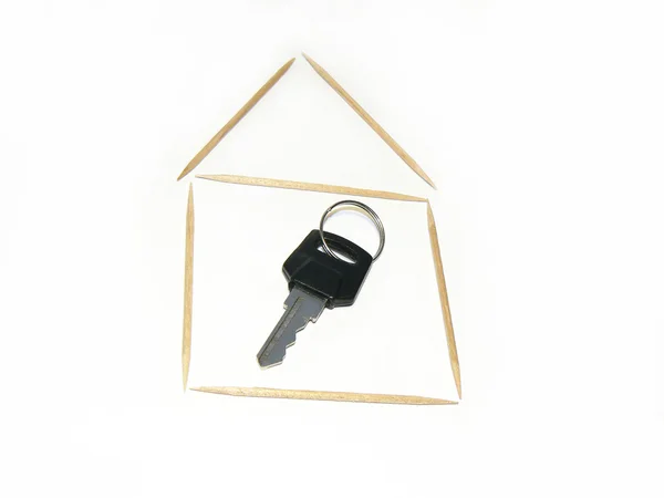 A casa em uma base turn-key — Fotografia de Stock