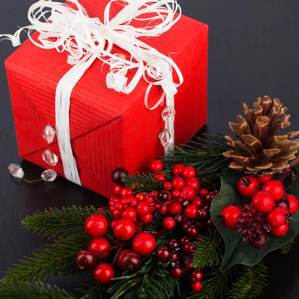 Red Christmas Gift — Stock Photo, Image