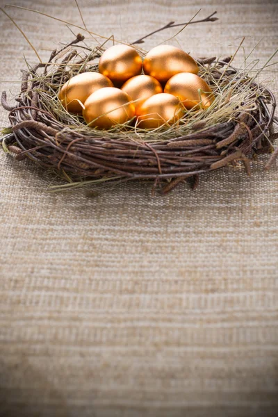 Золотые яйца Стоковое Фото