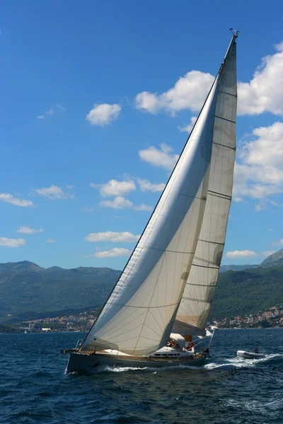 Vit yacht. — Stockfoto