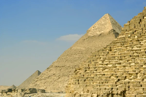 Egyptiska pyramiderna — Stockfoto