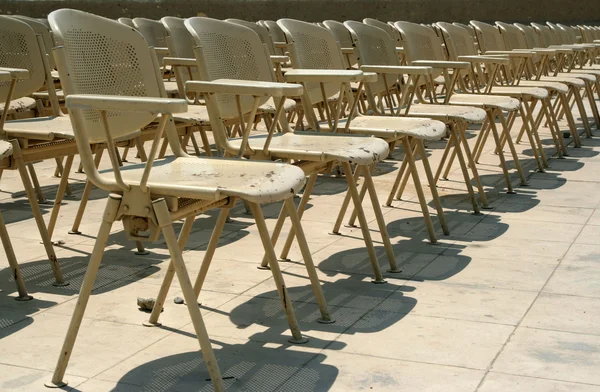 Chairs in a rows — Stock Photo, Image