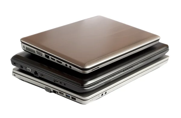 Stack of laptops — Stok fotoğraf