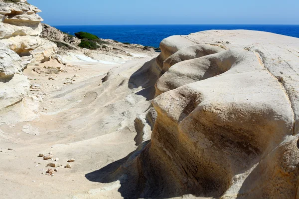 Pedras de arenito em Chipre — Fotografia de Stock