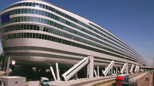 新的大厦 squaire-法兰克福机场 — 图库视频影像