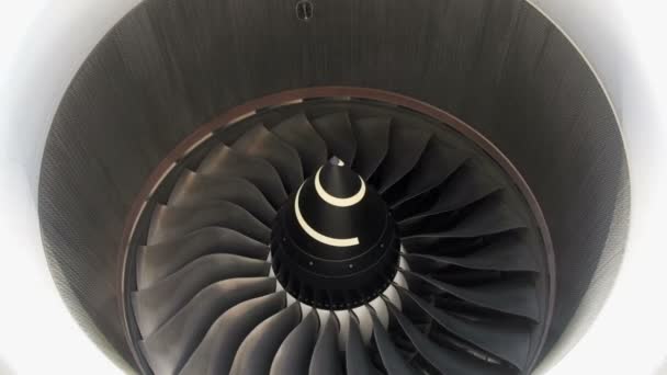 Turbina de aeronaves gigantes Airbus A380 Videoclipe