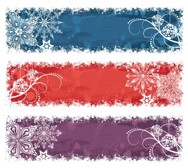 Banderas de Navidad . — Archivo Imágenes Vectoriales