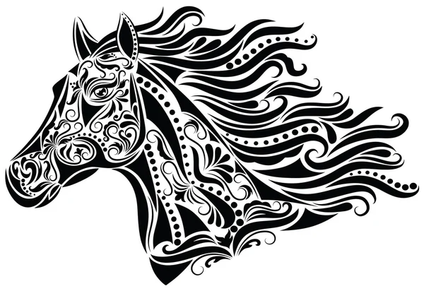 Caballo abstracto . — Vector de stock