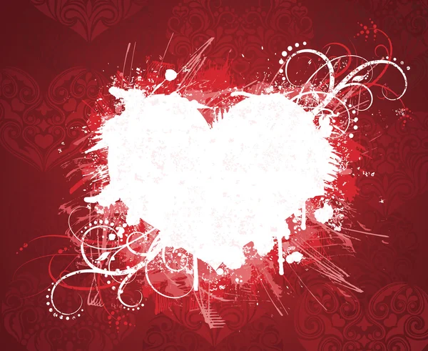 Grunge bannière Saint-Valentin . — Image vectorielle