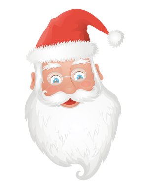 Santa's head. clipart