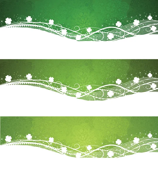 St. Patrick's Day banners. — Stock Vector