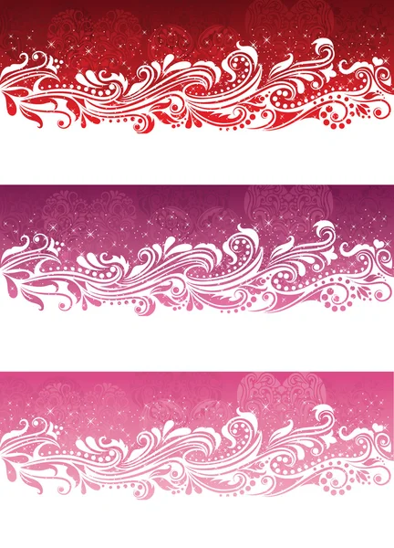 Valentine's day banners. — Stock Vector