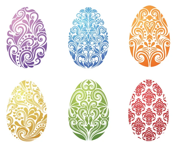 Pattern in a shape of an egg — Stock Vector