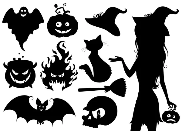 Conjunto de iconos de Halloween. — Archivo Imágenes Vectoriales