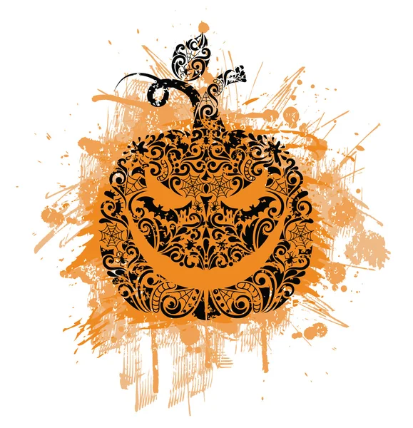 Pattern in a shape of a pumpkin. — Stock Vector