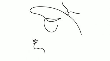 Modern bir kadın portresi..