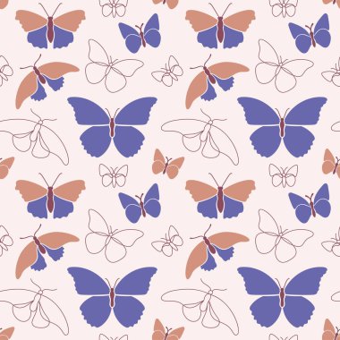 Modern düz sanat tarzında kusursuz bir desen..