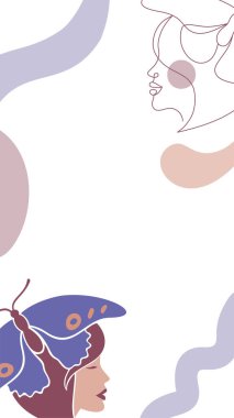 Modern bir arkaplan ve düz sanat tarzı..