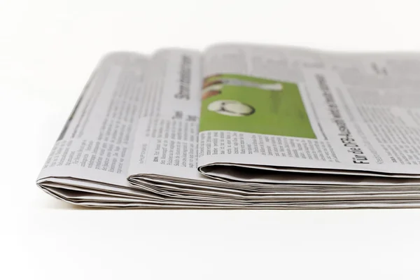 3 Jornais isolados em um branco Imagem De Stock