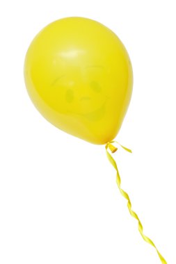Sarı balon gülümseyen
